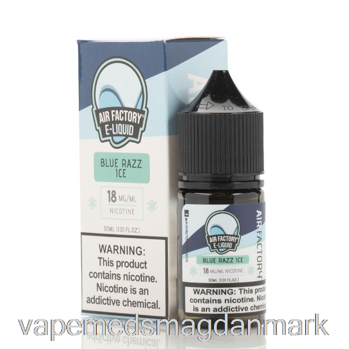 Engangs Vape Danmark Blue Razz Ice - Air Factory Salte E-væske - 30ml 36mg